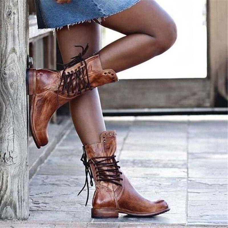 Linda | Chaussures à lacets couleur cognac