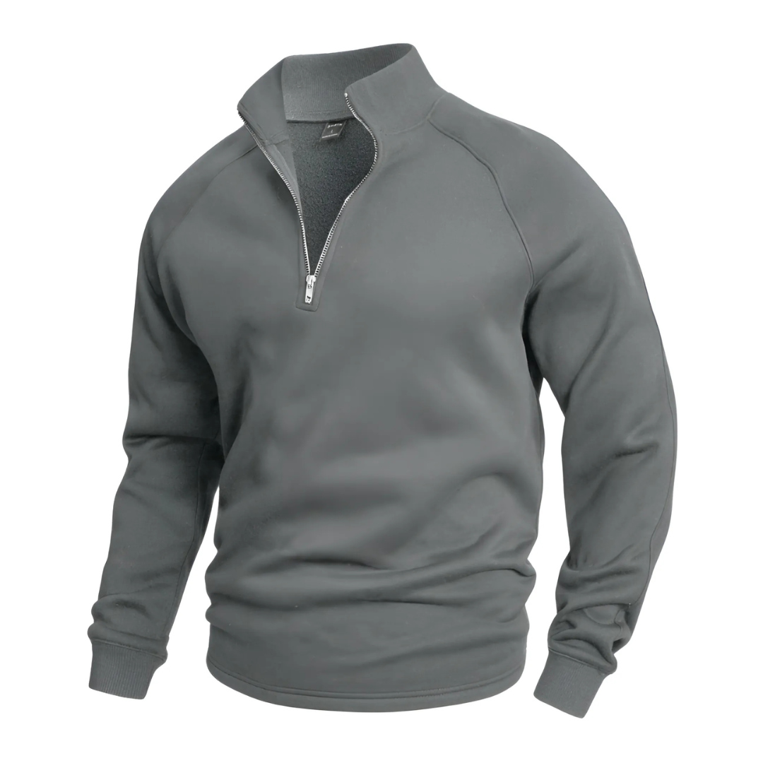 Salvador | Chemise de détente avec mi-fermeture éclair