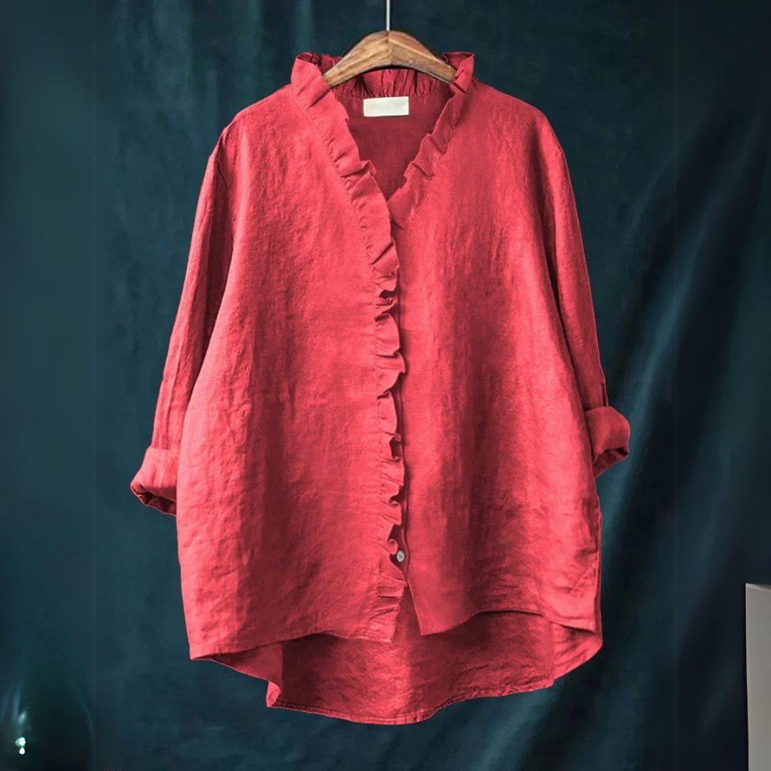 Sanela | Chemise décontractée à volant