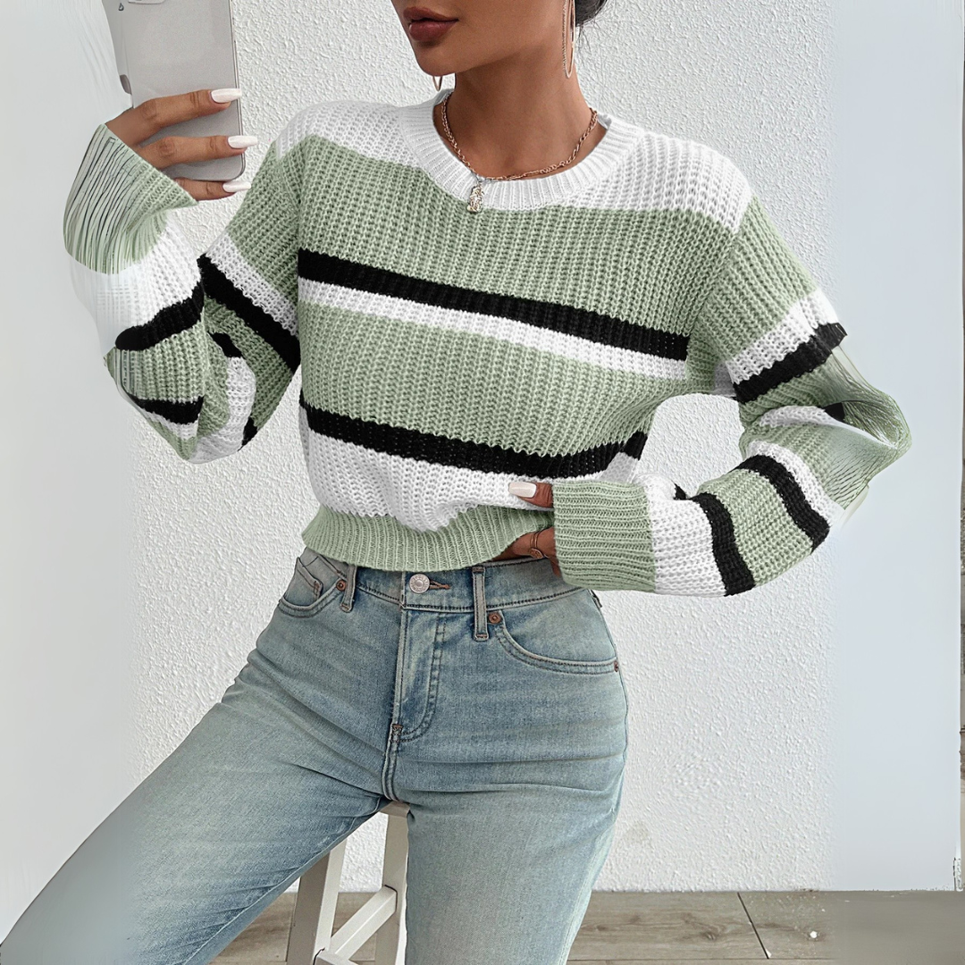 Celia | Pull en maille avec épaules dénudées