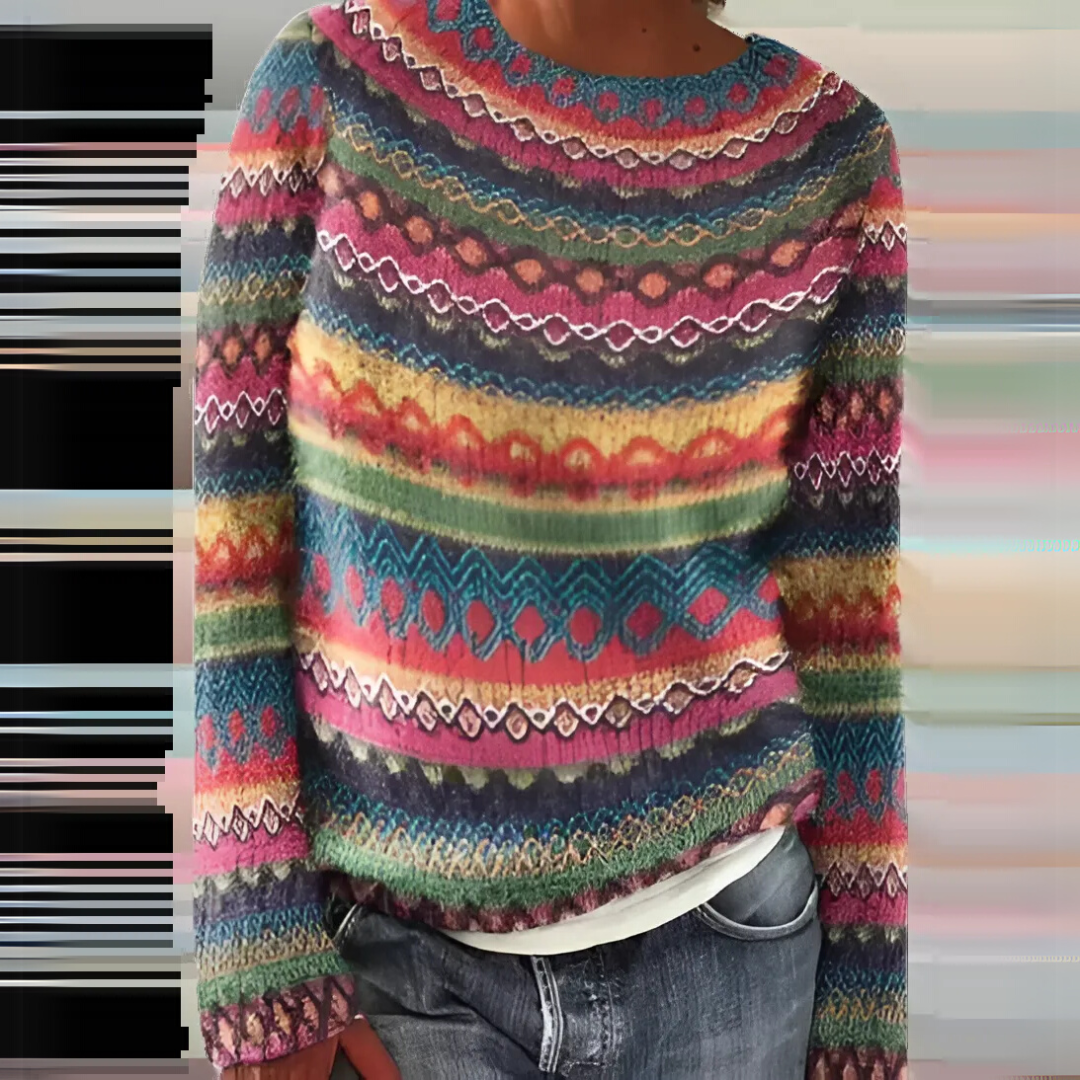 Mercedes | Pull en maille d'hiver à motif