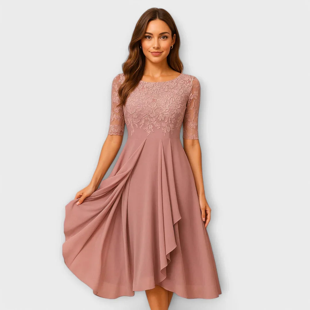 Jacinthe | Robe midi élégante