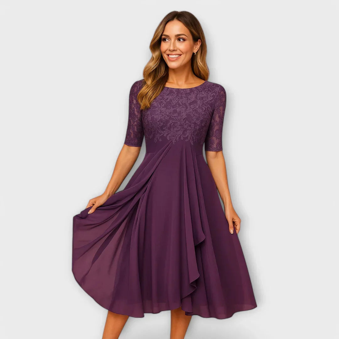 Jacinthe | Robe midi élégante