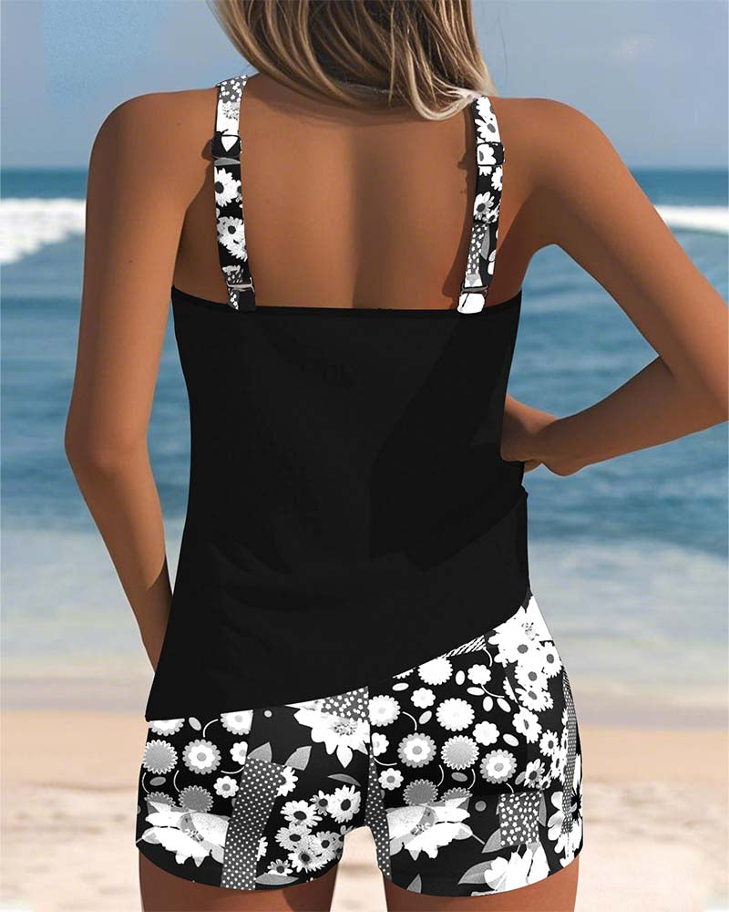 Isla | Ensemble de sport pour la plage avec motif floral