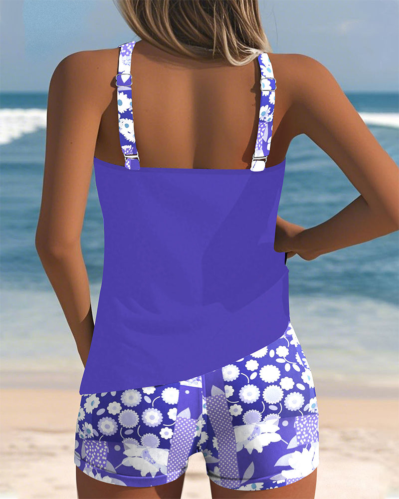 Isla | Ensemble de sport pour la plage avec motif floral