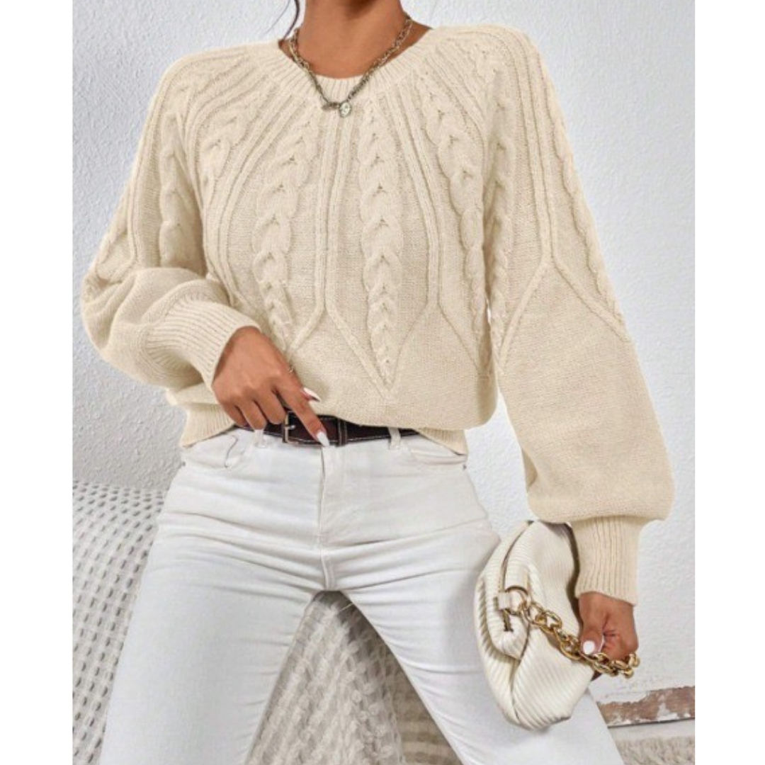 Ivonne | Pull élégant et décontracté à motif tressé