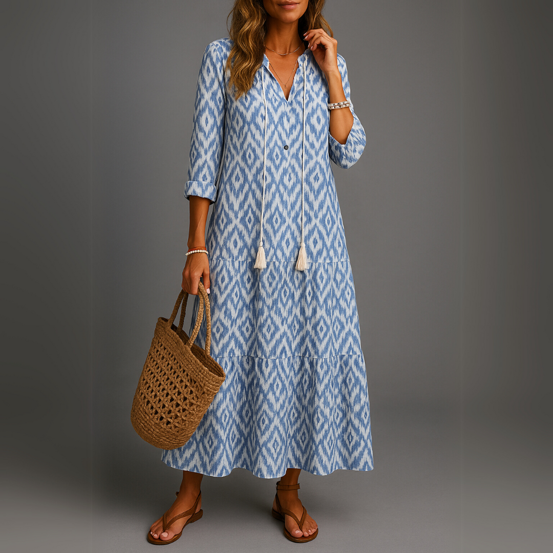 Tonee | Robe bohème avec couverture dans la zone du ventre