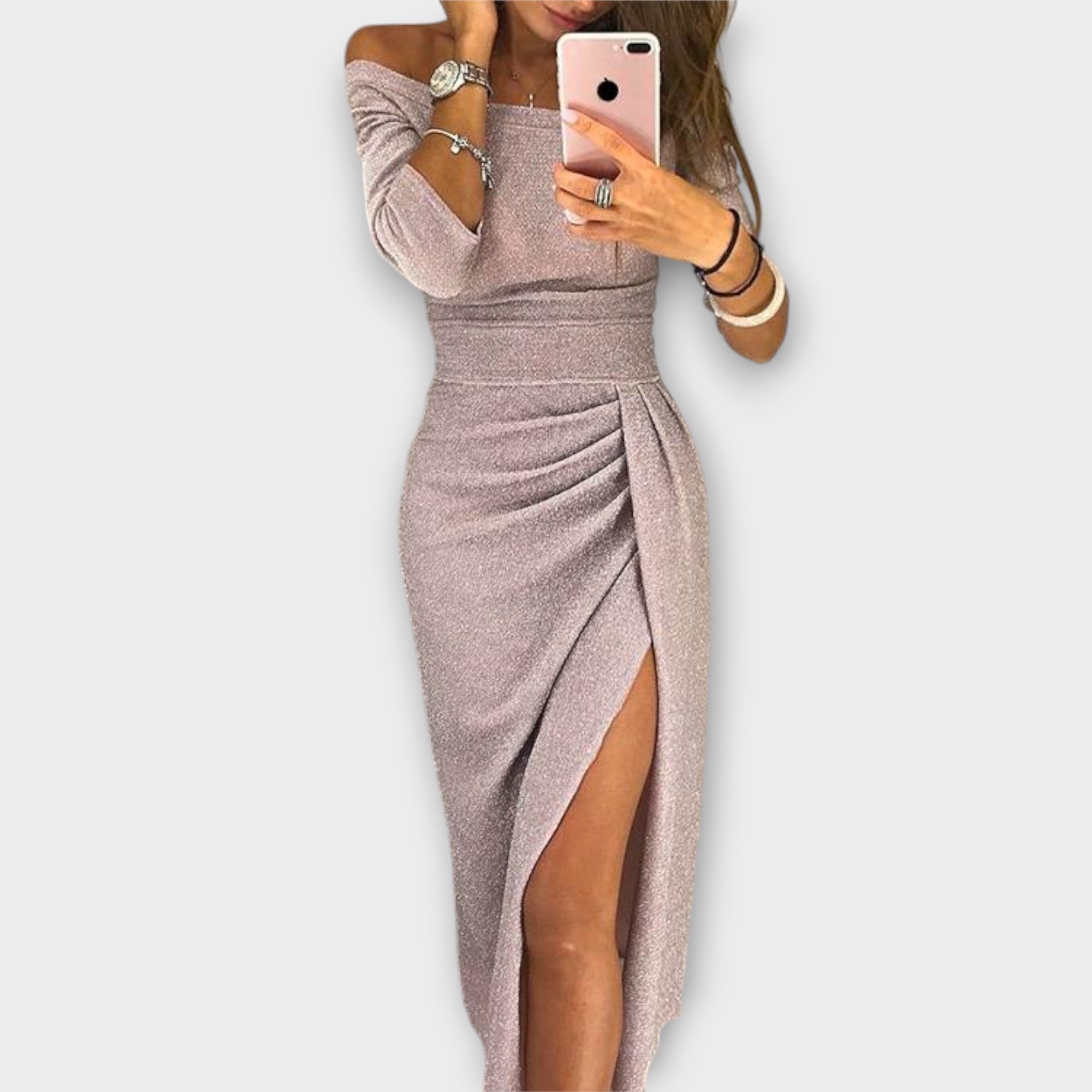 Aldana | Robe élégante avec épaules nues