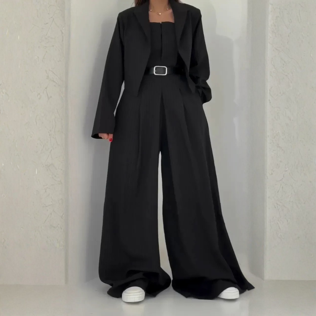 Marise | Combinaison pantalon chic Ă coupe large