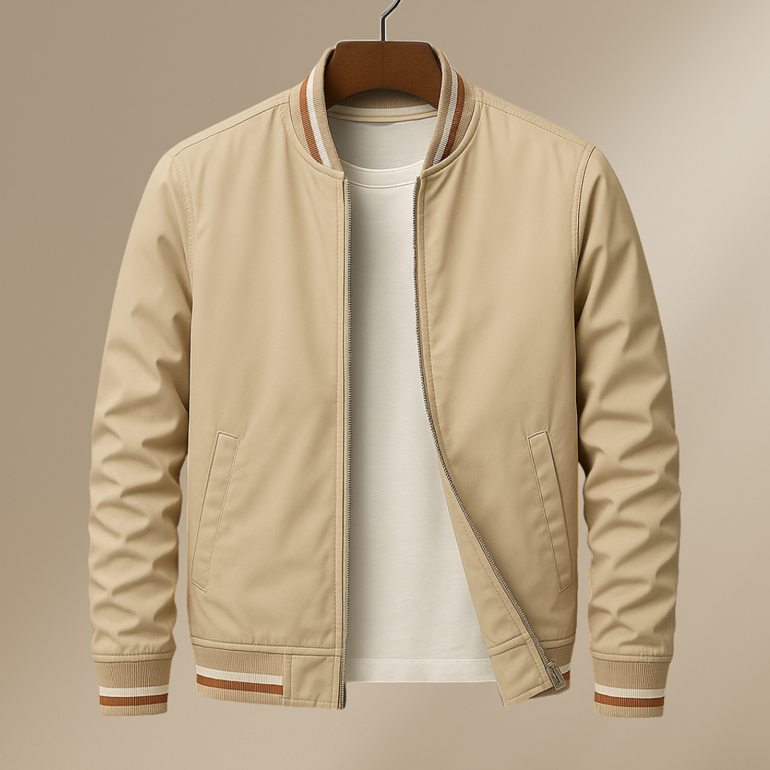 Théo | Blouson Bomber Élégant à Rayures