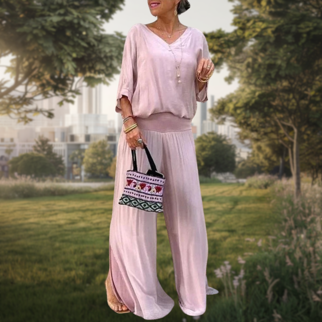 Jolia | Ensemble Bohème Élégant de 2 Pièces avec Ajustement Décontracté