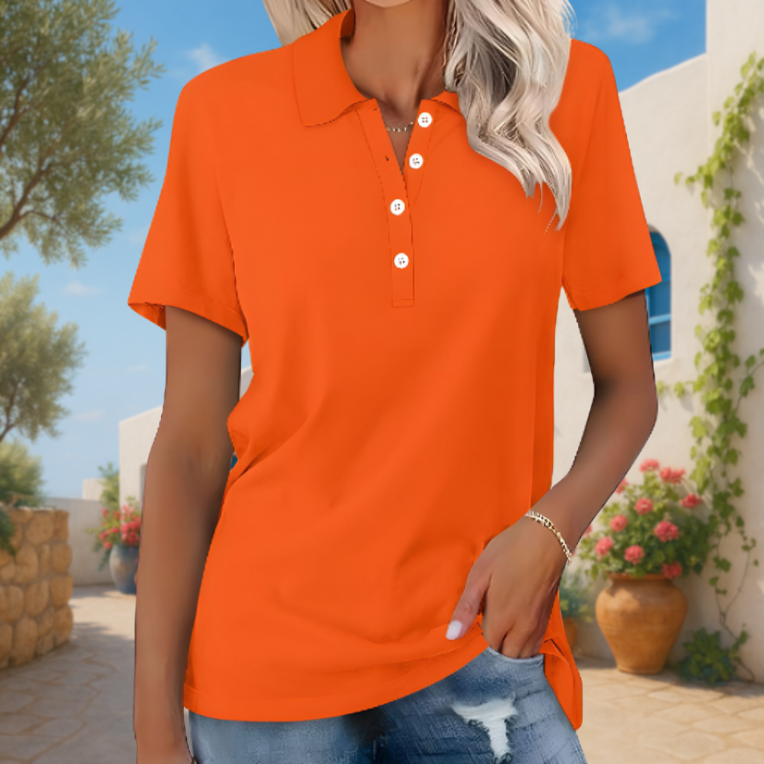 Mia | Polo en matériaux durables pour femme