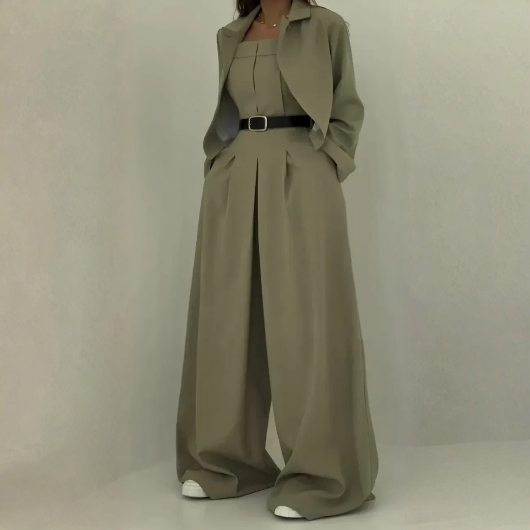 Marise | Combinaison pantalon chic à coupe large
