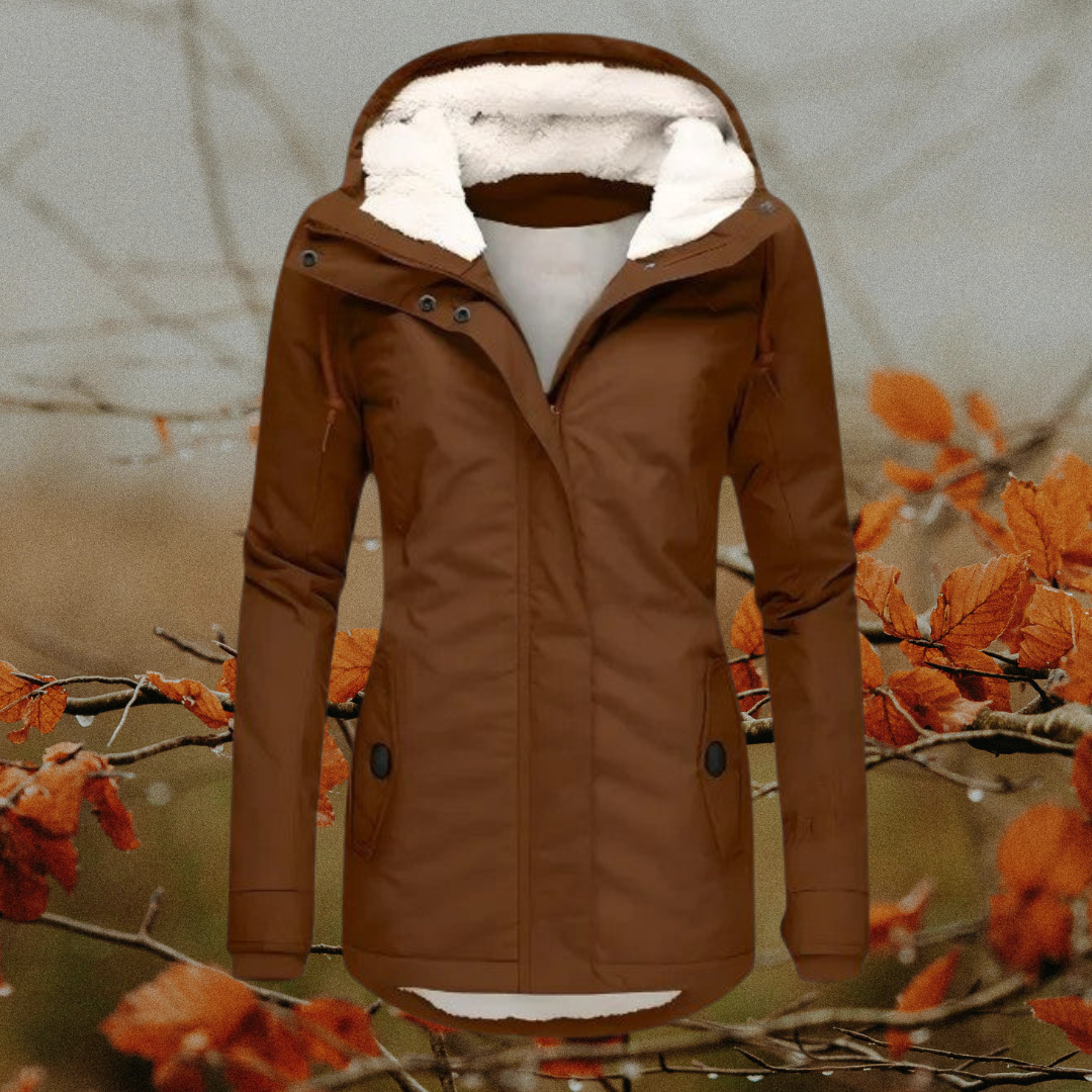 Amélie | Veste d'hiver imperméable avec capuche