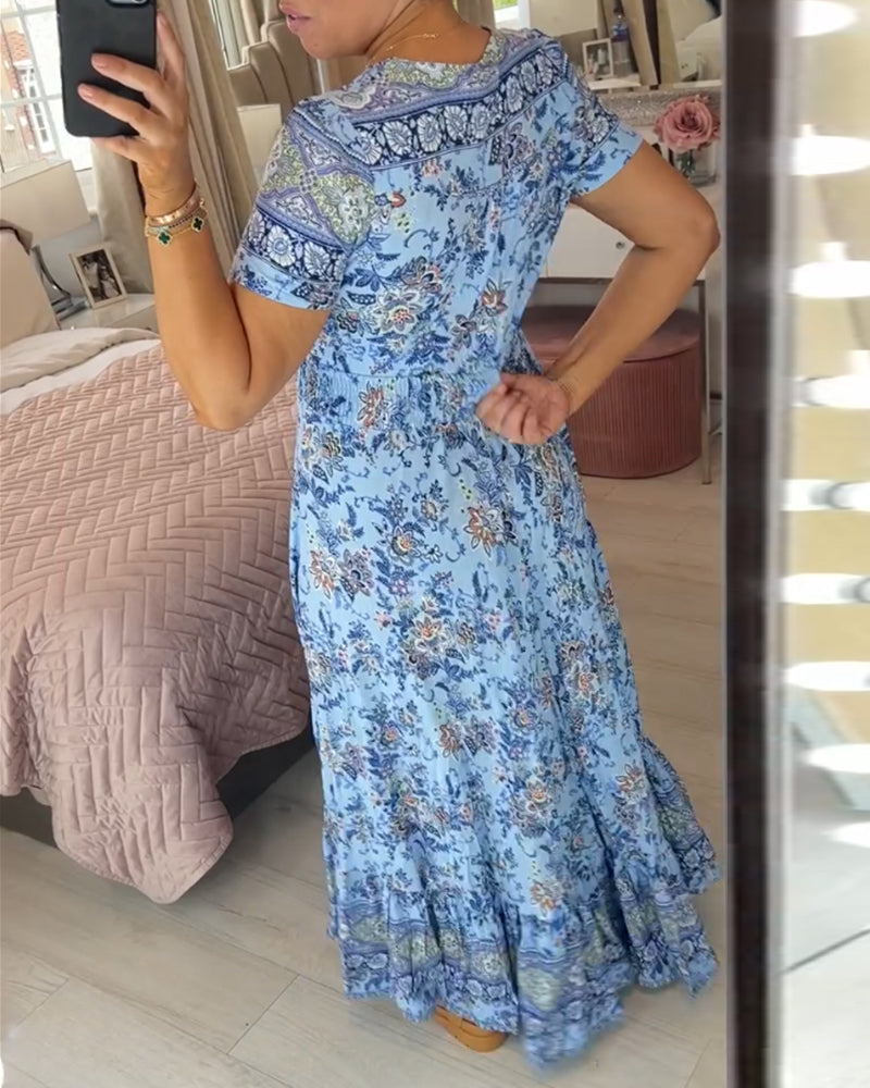 Wibia | Robe à décolleté en V avec imprimé floral