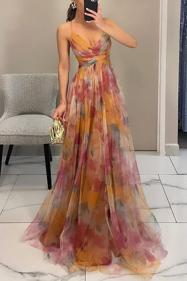 Arabel | Magnifique robe longue à imprimé floral