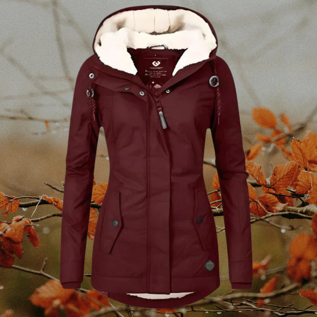 Amélie | Veste d'hiver imperméable avec capuche