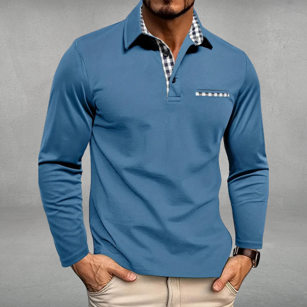 Julien | Polo à manches longues élégance décontractée