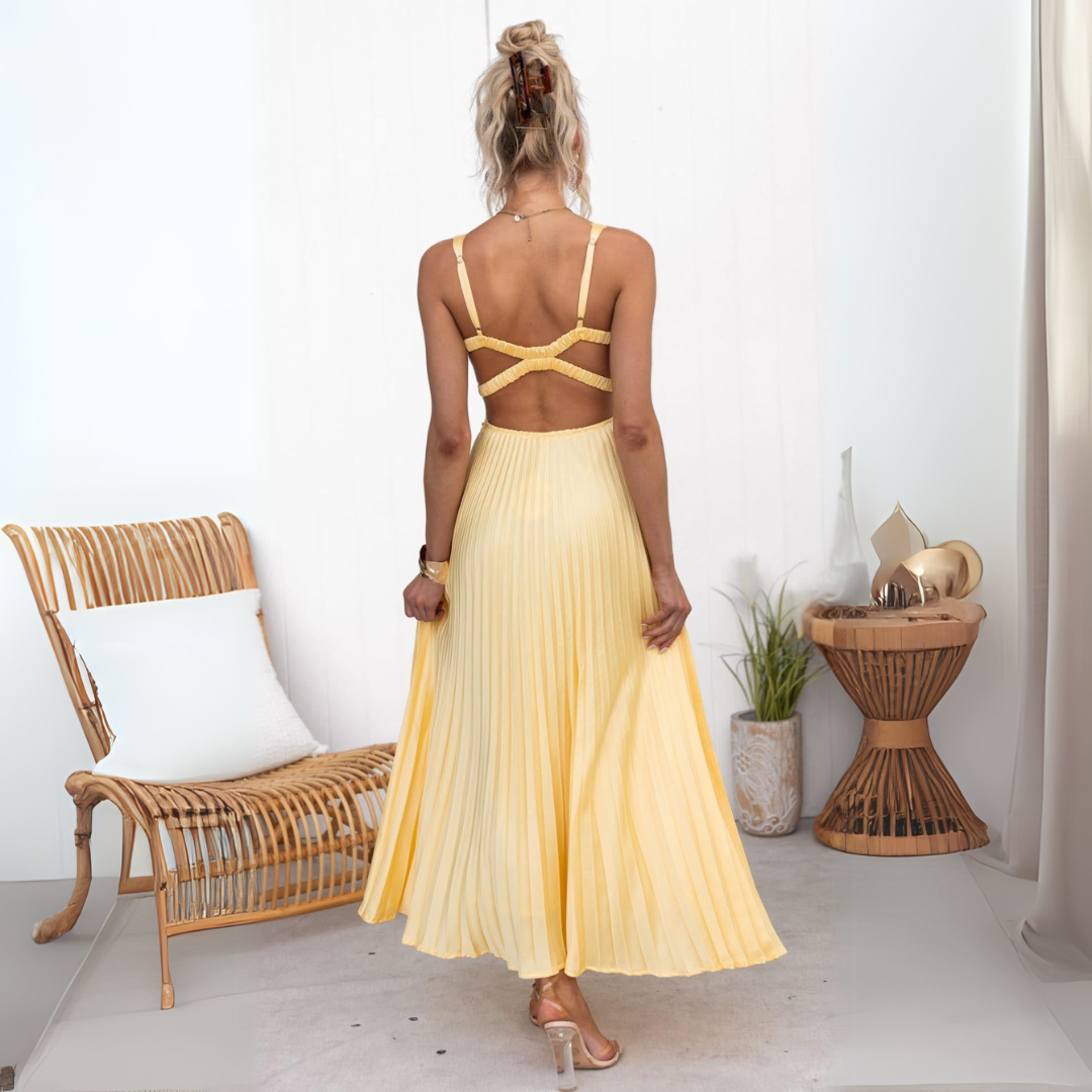 Maribel | Robe d'été légère plissée