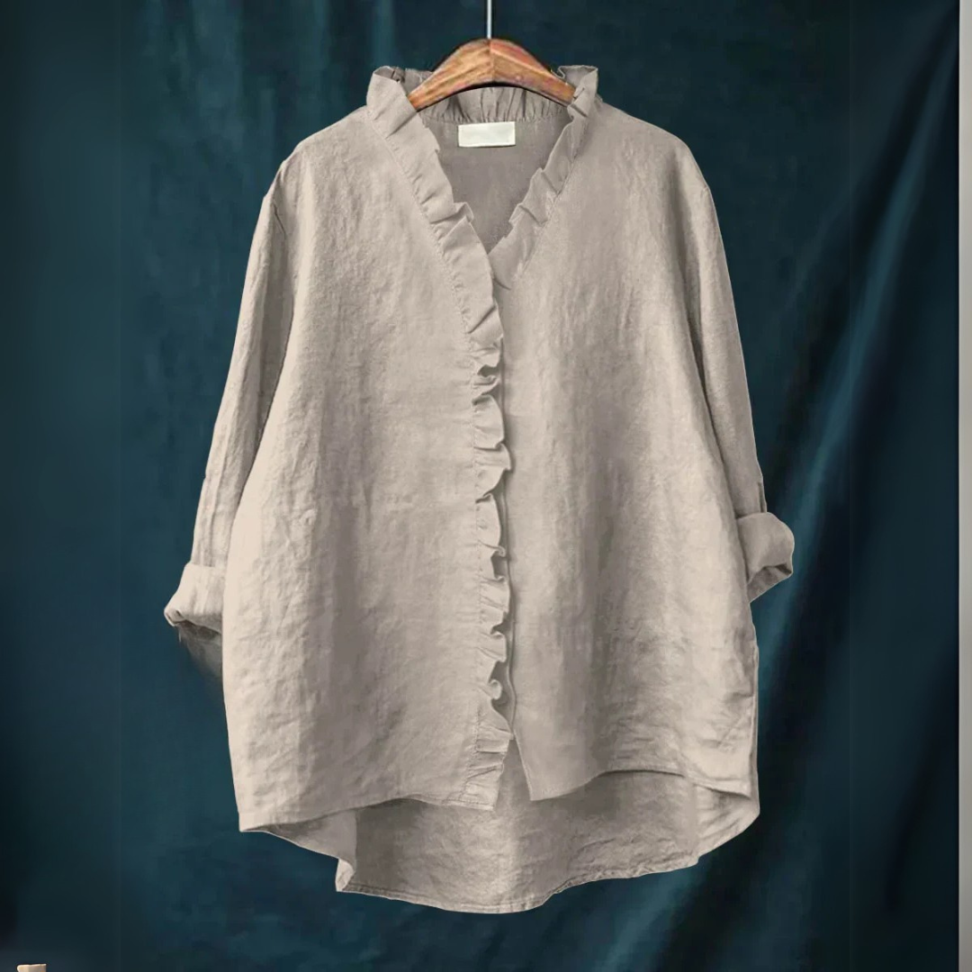 Sanela | Chemise décontractée à volant