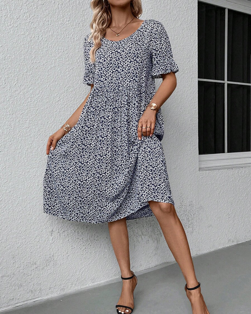 Fleur | Élégant robe midi à fleurs
