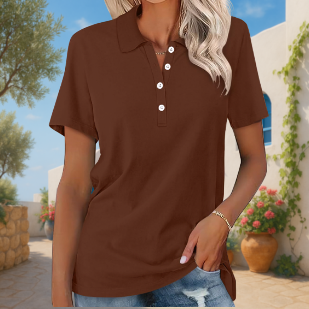 Mia | Polo en matériaux durables pour femme