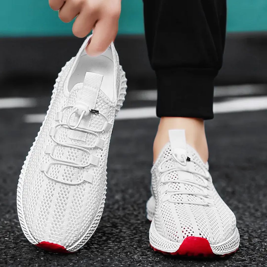 Ignis | Sneakers blanches à semelle contrastée