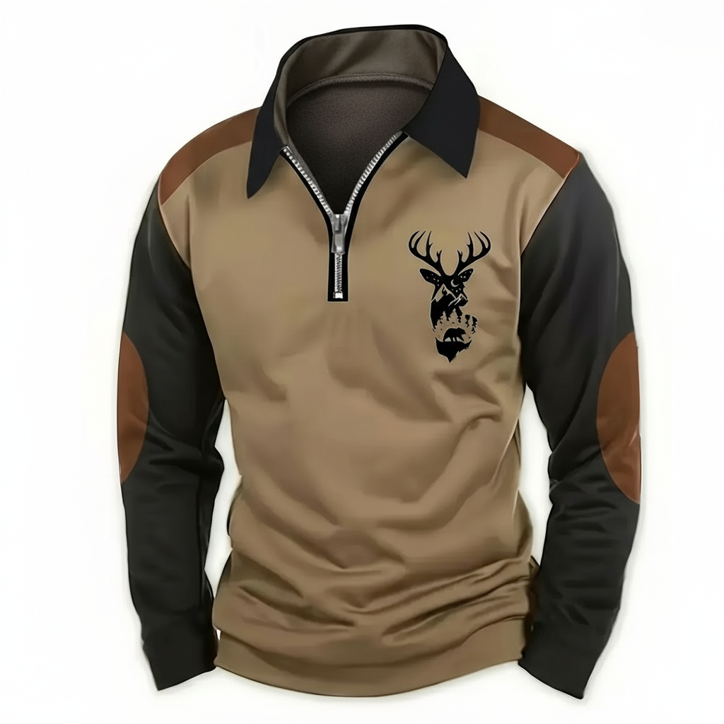 Drevan | Haut Demi-Zip Forestier