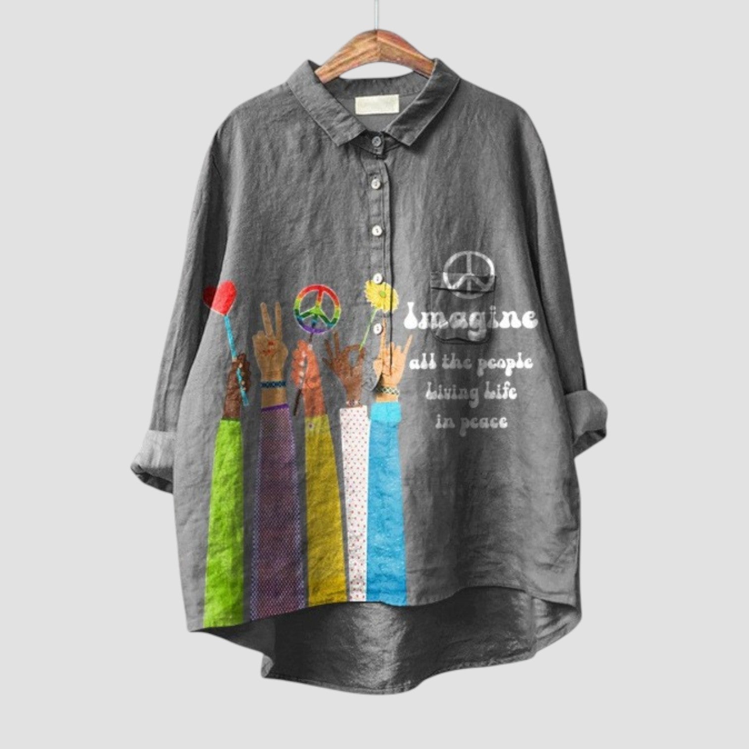 Nella | Chemise oversize avec imprimé d'image