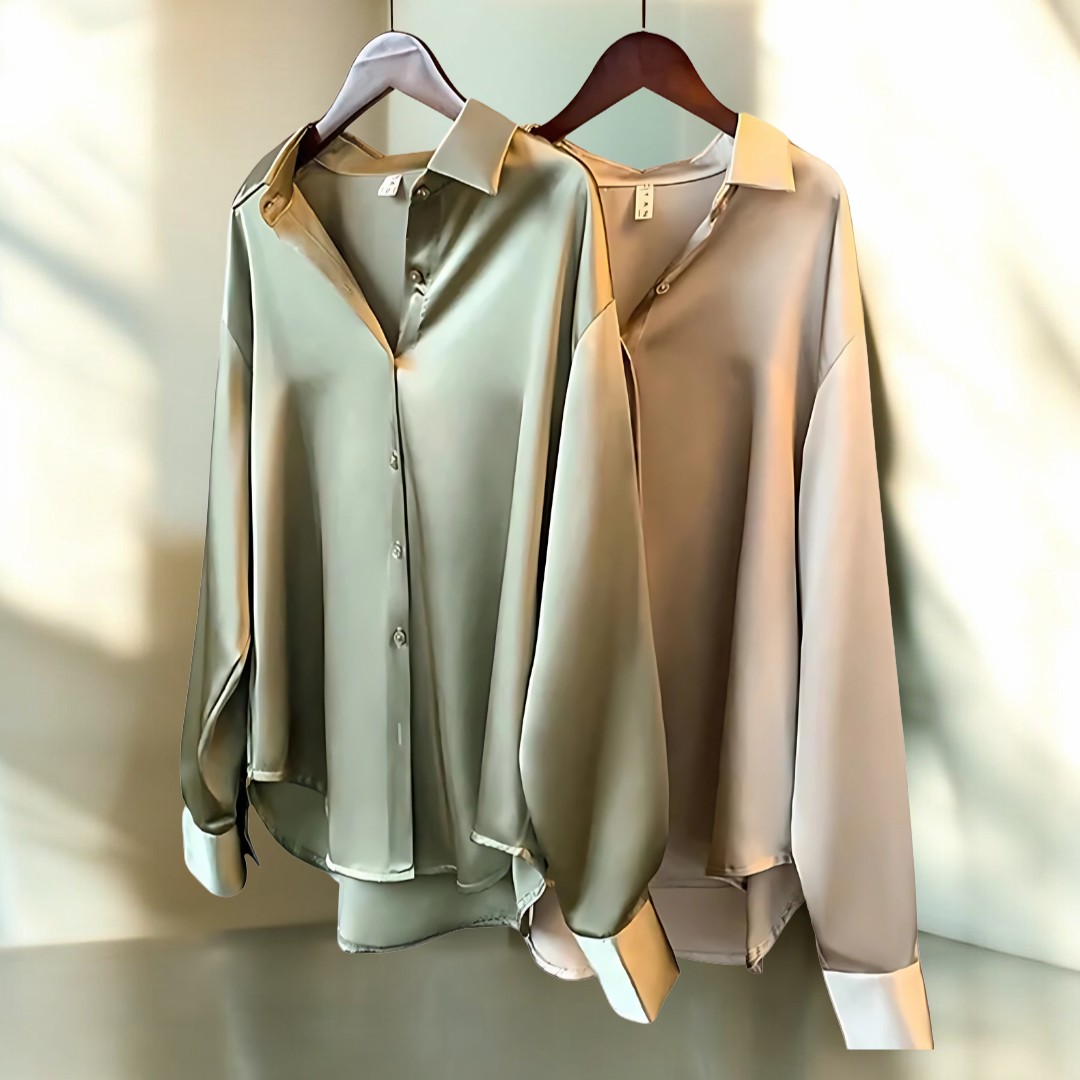 Amelia | Chemise en satin pour femmes