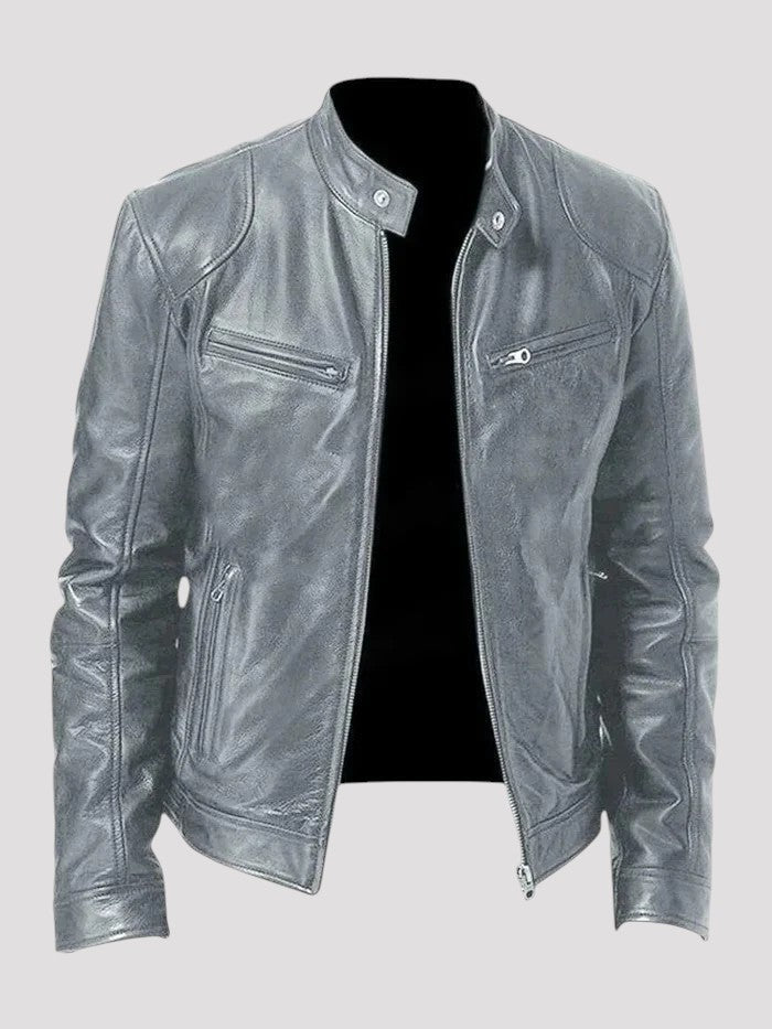 Lazare | Blouson en cuir intemporel pour homme avec style et caractère