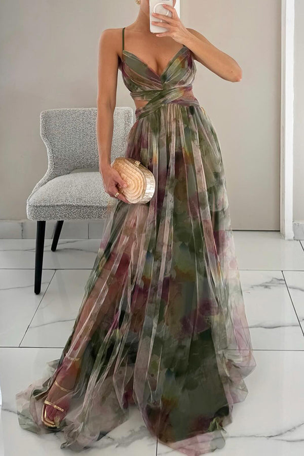 Arabel | Magnifique robe longue à imprimé floral