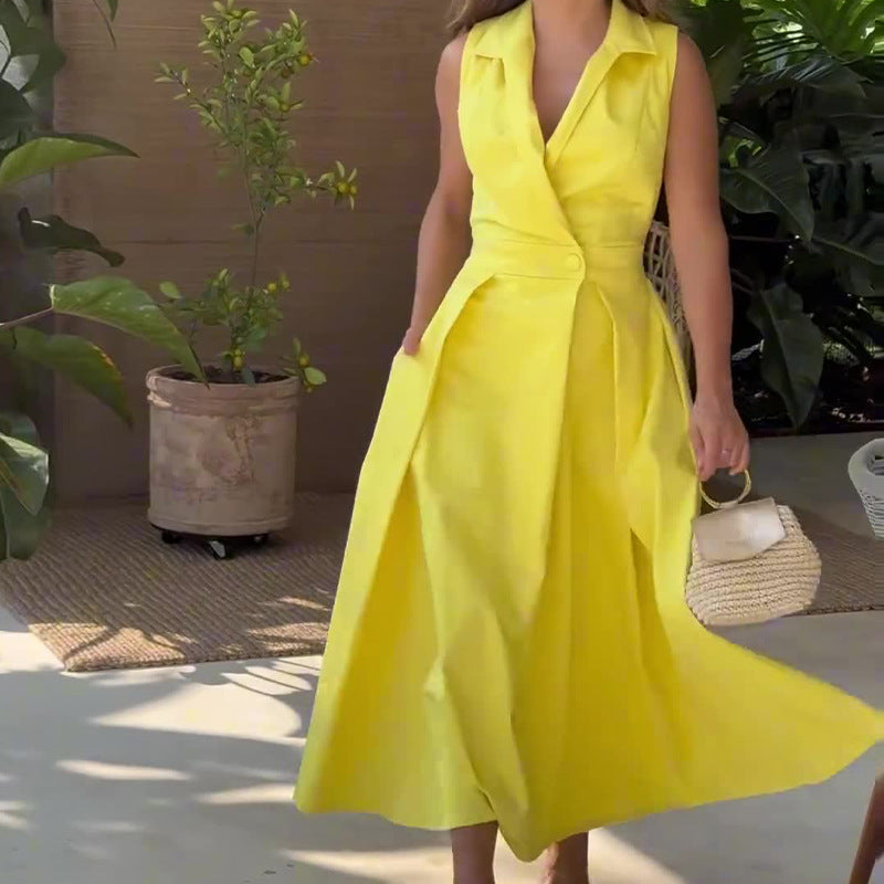 Amancia | Robe midi Ă col en V