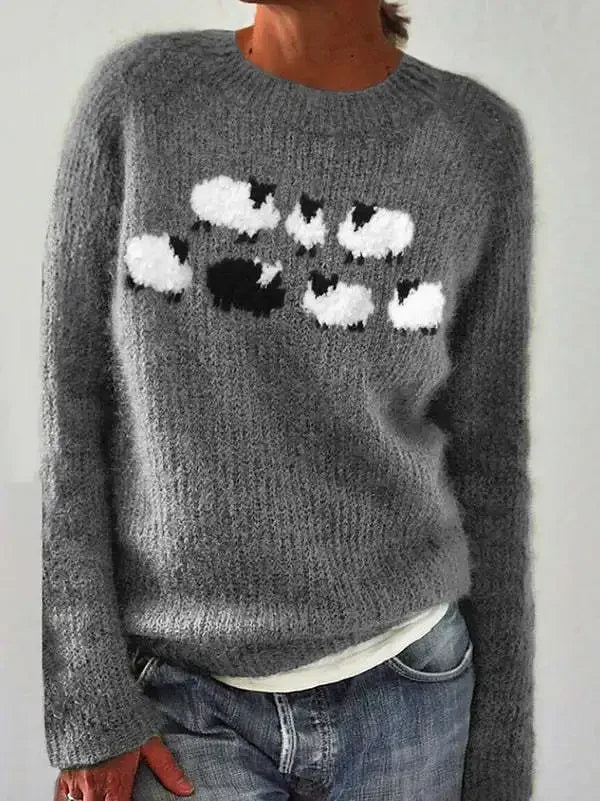 Pull-over Margreth avec des moutons