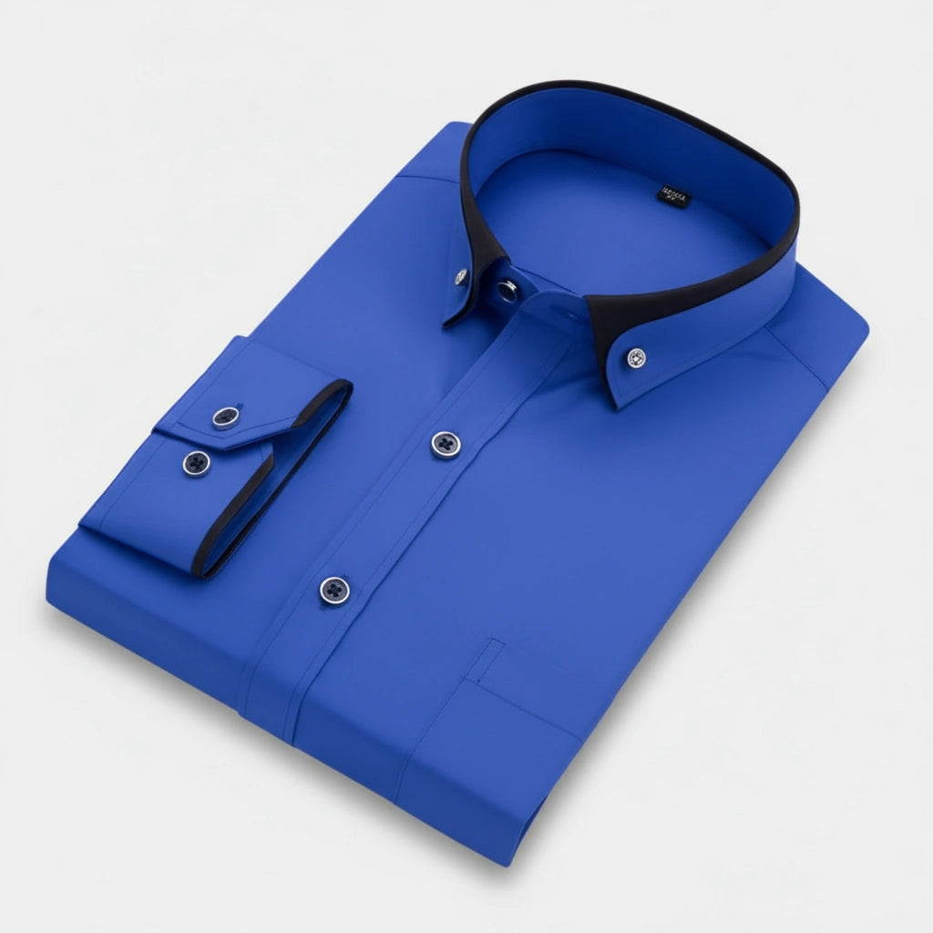 Darian | Chemise Classique à Col Contrasté