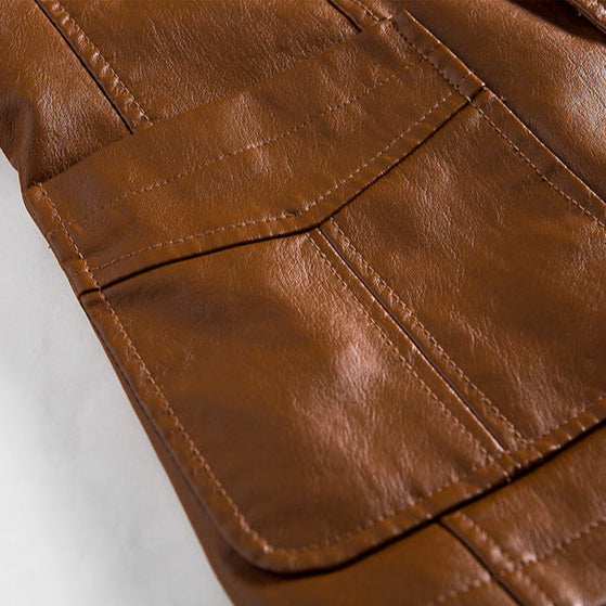 Antonio | Veste classique en peau de velours