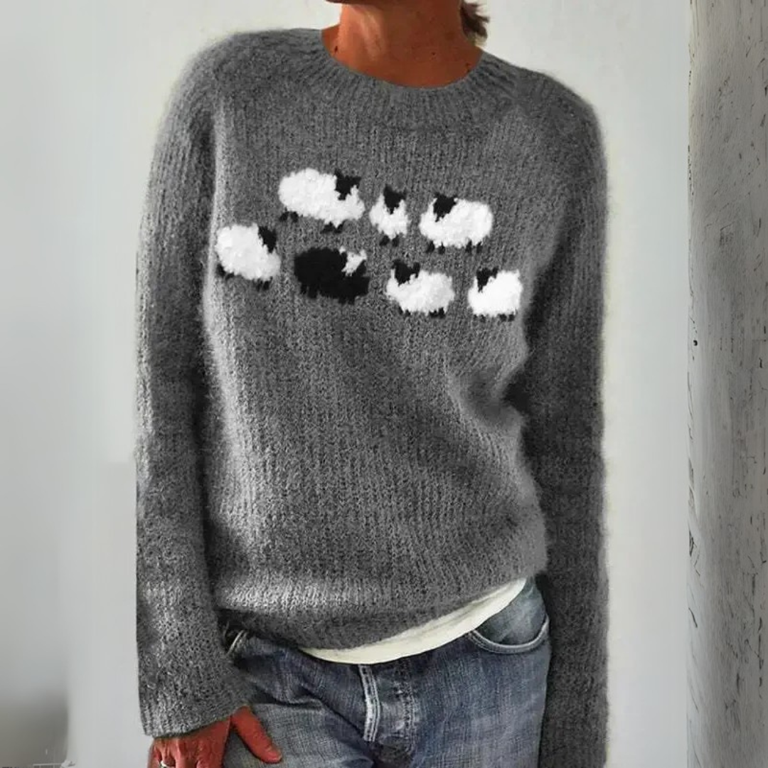 Mercedes | Pull en maille d'hiver à motif