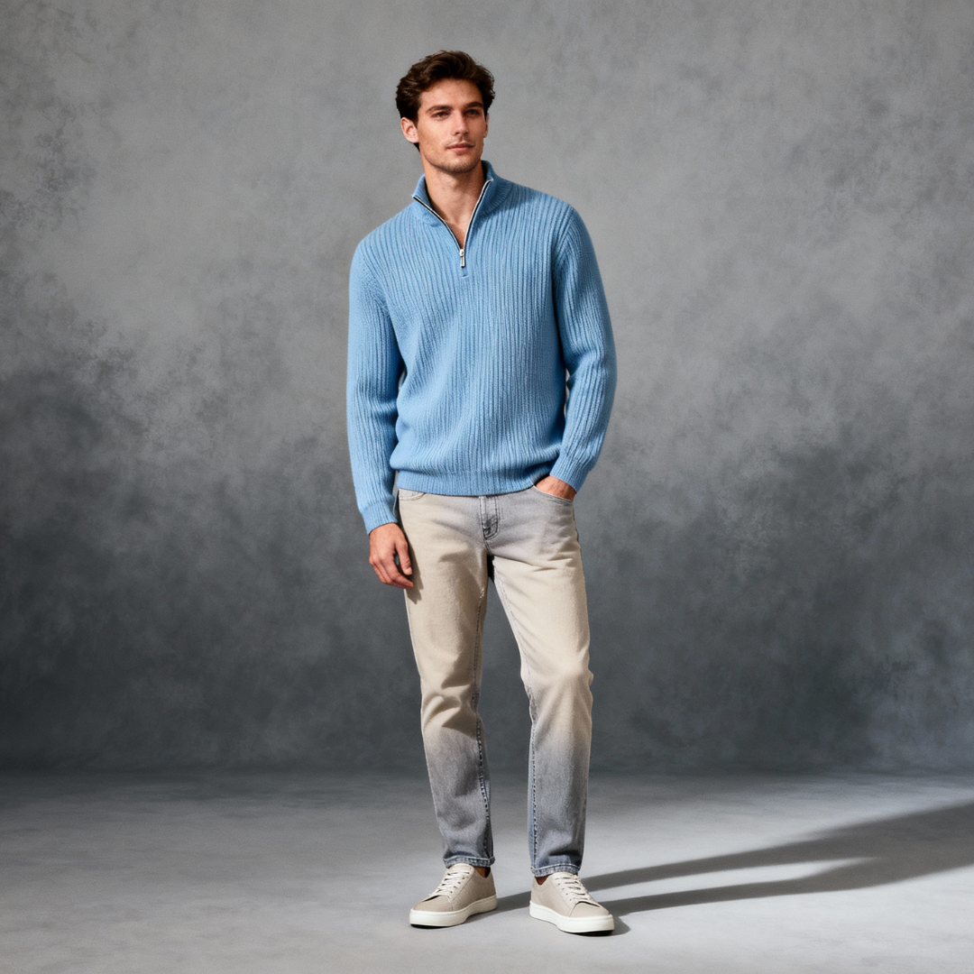 Lysandro | pull demi-zip confort premium