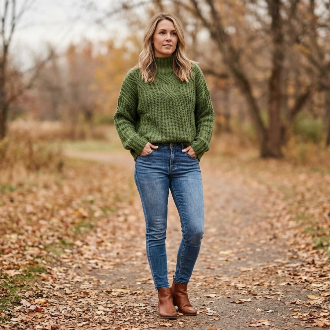 Olvéra | Pull torsadé cosy