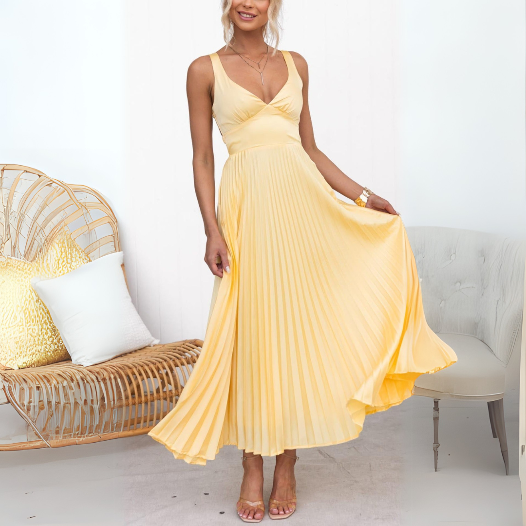 Maribel | Robe d'été légère plissée