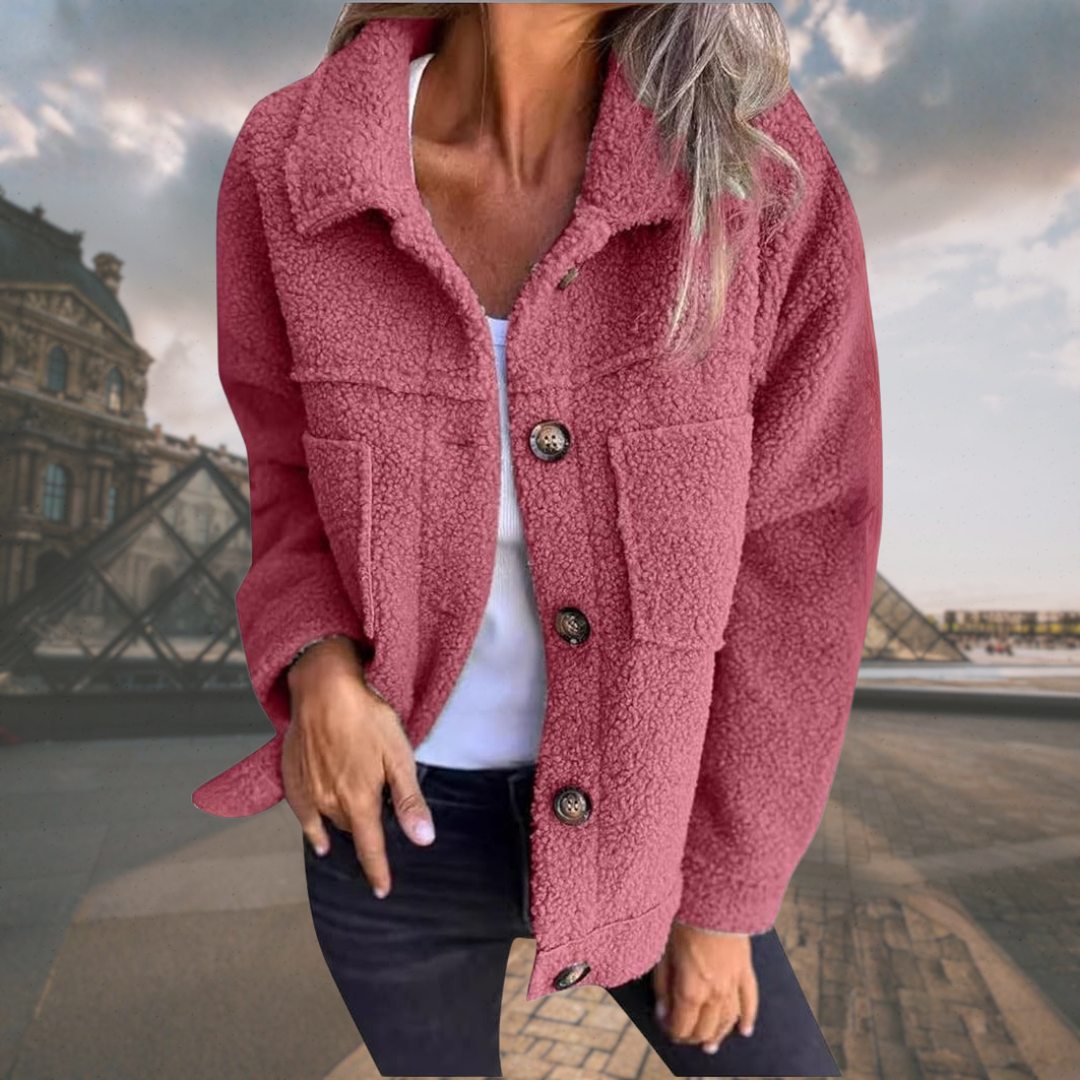 Alizée | Veste boutonnée douillette