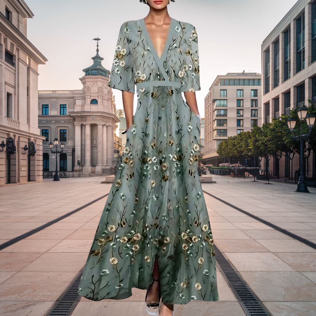 Osenda | Robe longue florale élégante