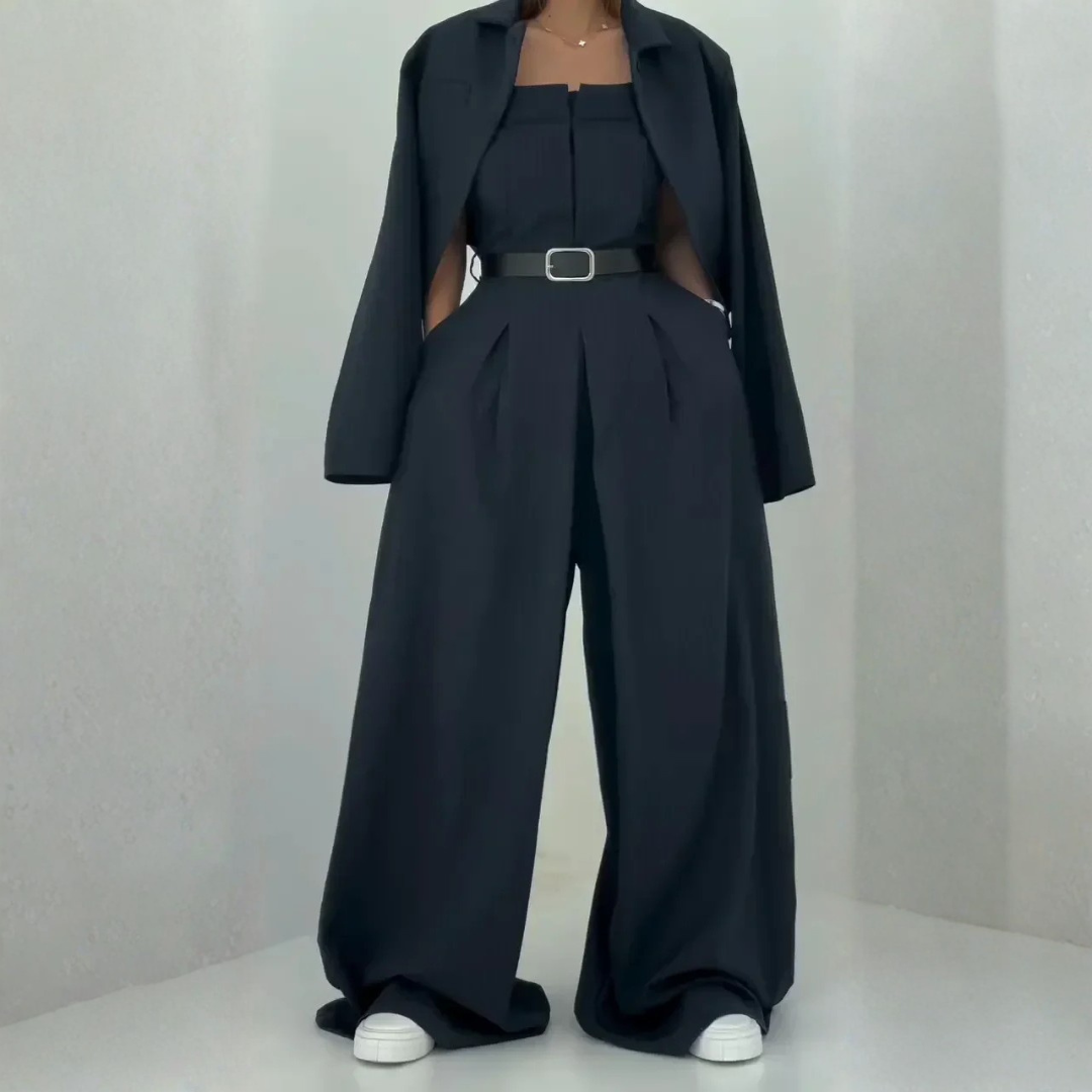 Marise | Combinaison pantalon chic à coupe large
