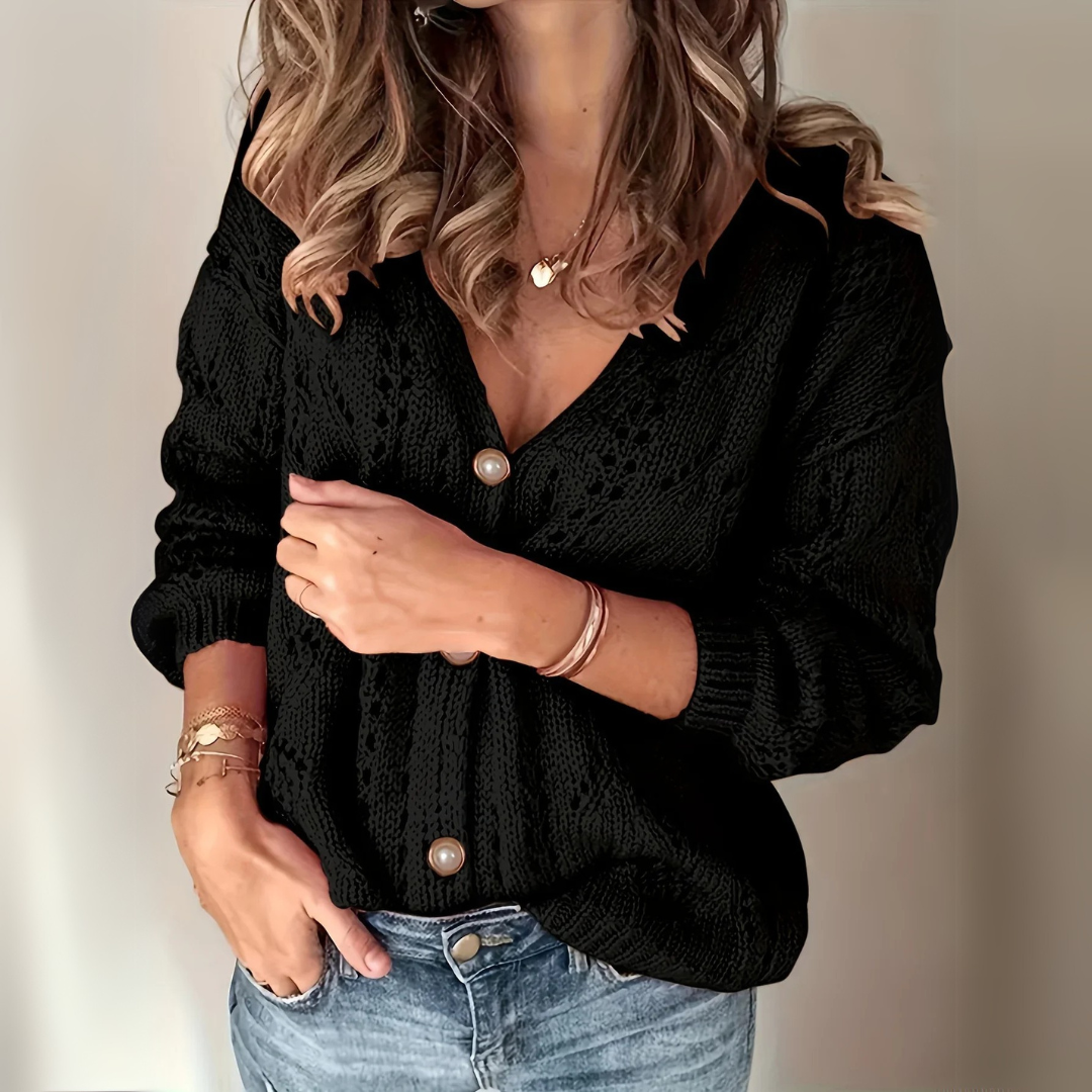 Manuela | Pull en maille avec boutons