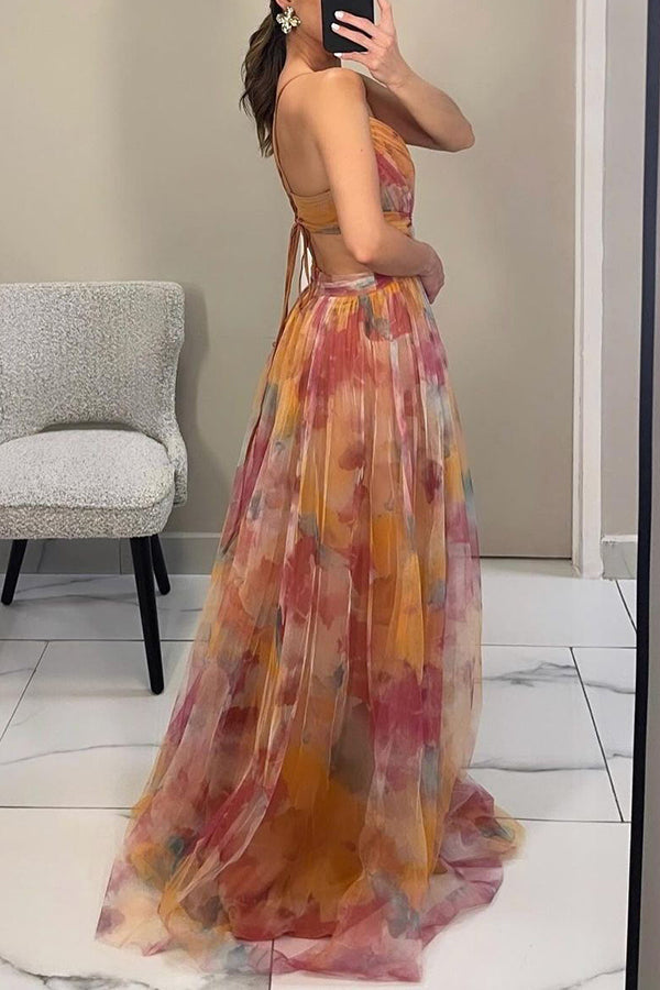 Arabel | Magnifique robe longue à imprimé floral