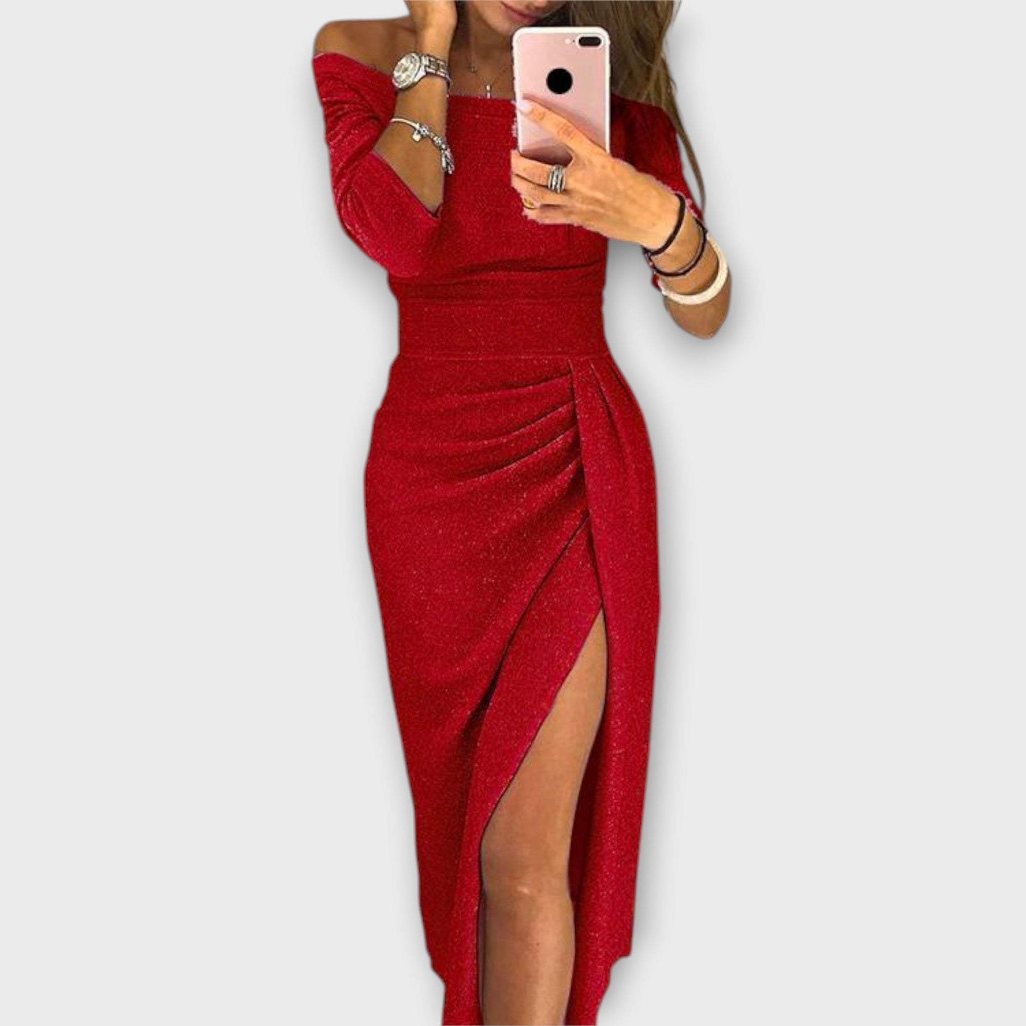 Aldana | Robe élégante avec épaules nues