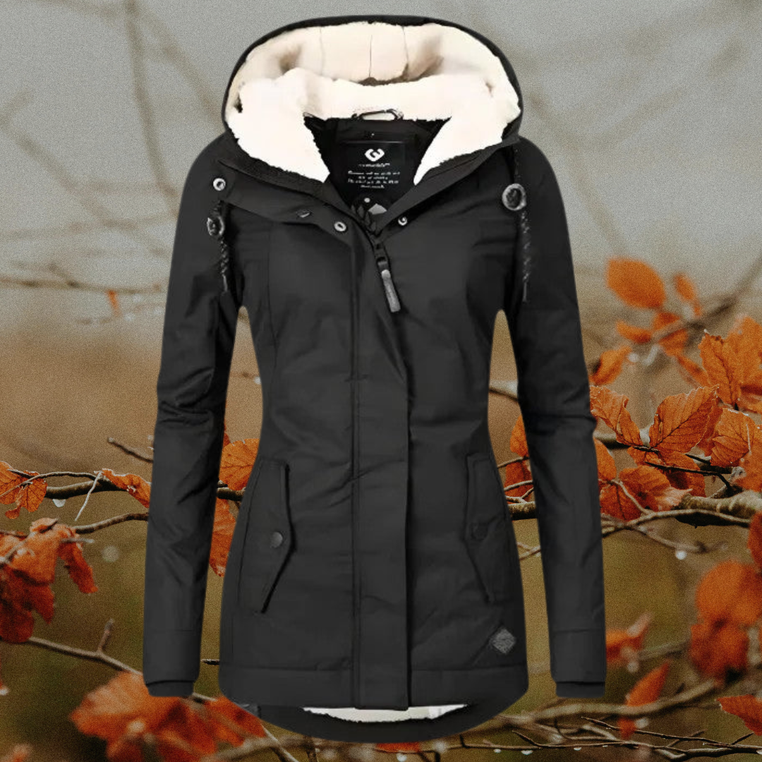 Amélie | Veste d'hiver imperméable avec capuche