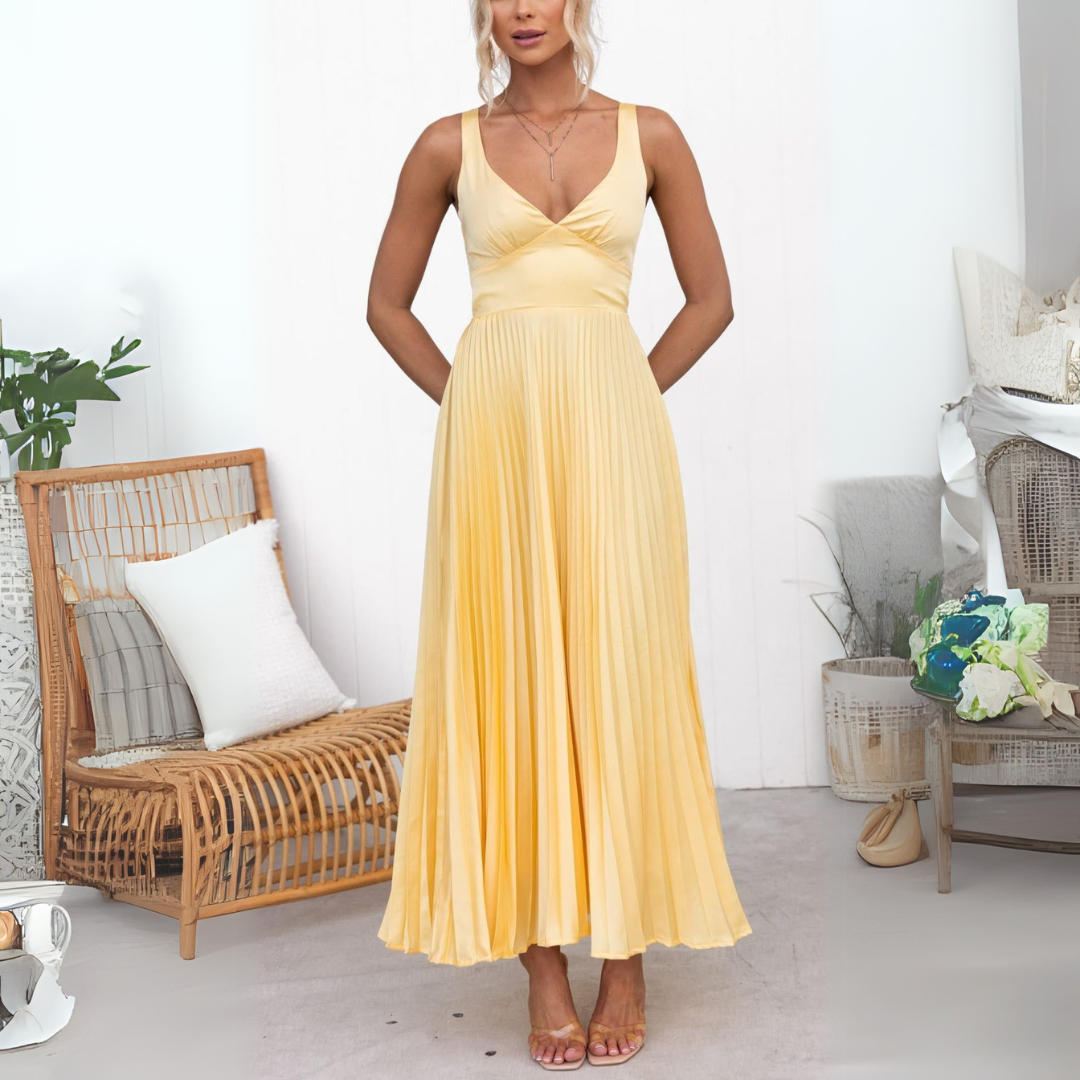 Maribel | Robe d'été légère plissée