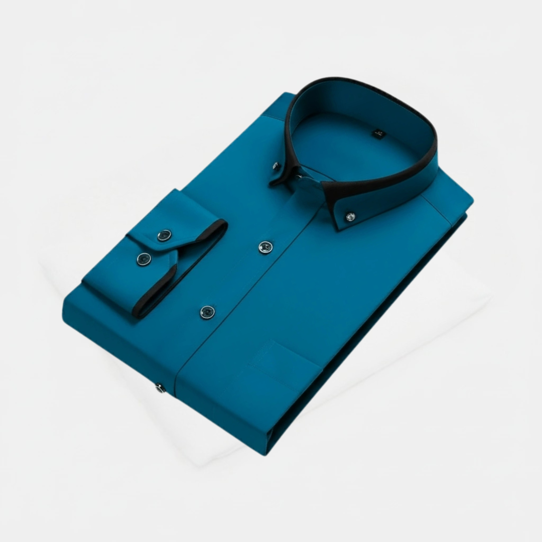 Darian | Chemise Classique à Col Contrasté