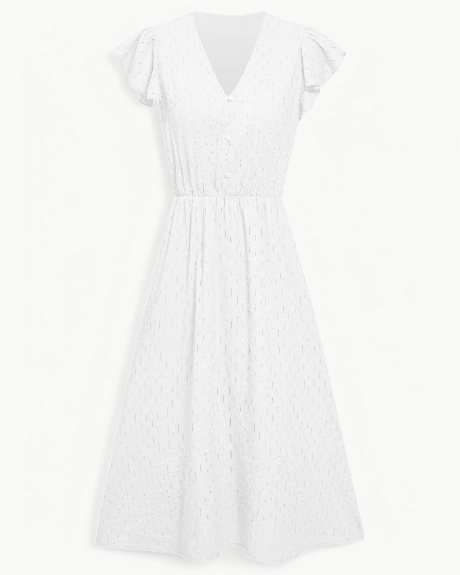 Belicia | Robe à décolleté en V et manches volantées